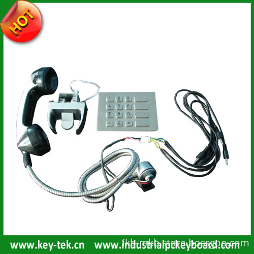 Vandal Proof Public Phone Handle Sets with Numeric Keypad